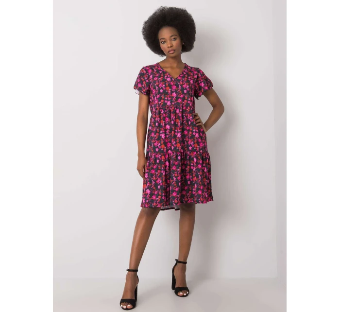 Šaty WN SK 842 1.25P čierna a ružová