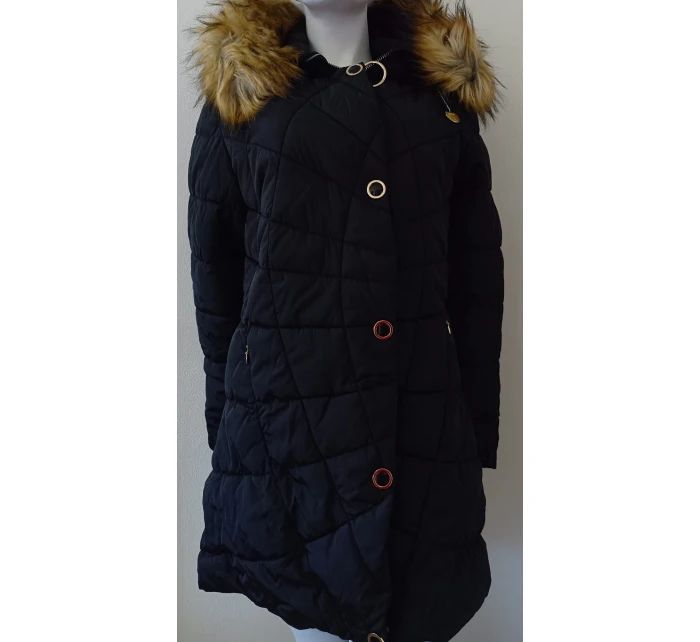 Dámska zimná bunda W703 čierna - MHM