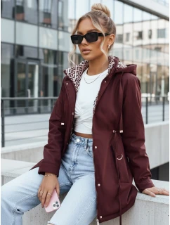 Dámska bunda parka s odnímateľnou kapucňou FashionStreet bordová TY5349