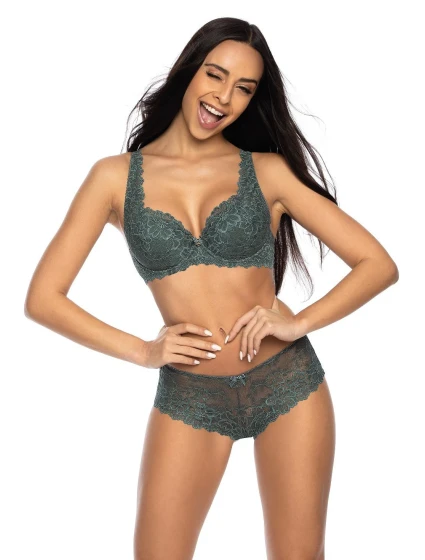 Vystužená dámska podprsenka full cup Mat M-053/22 Carmela Big Khaki Vystužená dámska podprsenka full cup Mat M-053/22 Carmela Big Khaki