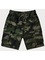 Pánske khaki šortky moro (8K282-29) Pánske khaki šortky moro (8K282-29)