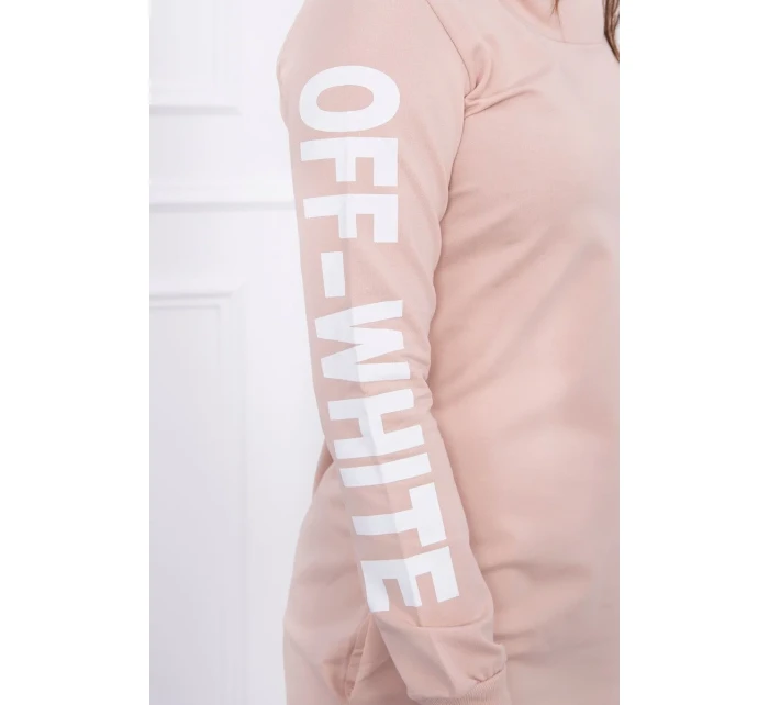 Off White pudrově béžové šaty Off White pudrově béžové šaty