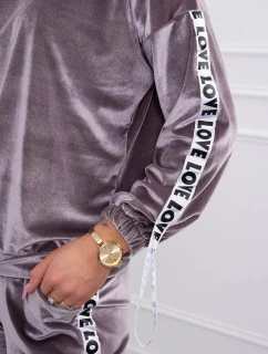 Velúrová súprava Love grey