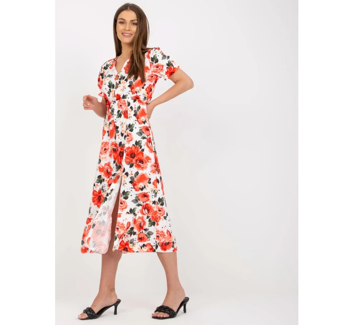 Šaty DHJ SK  bílá a červená model 17436952 - FPrice