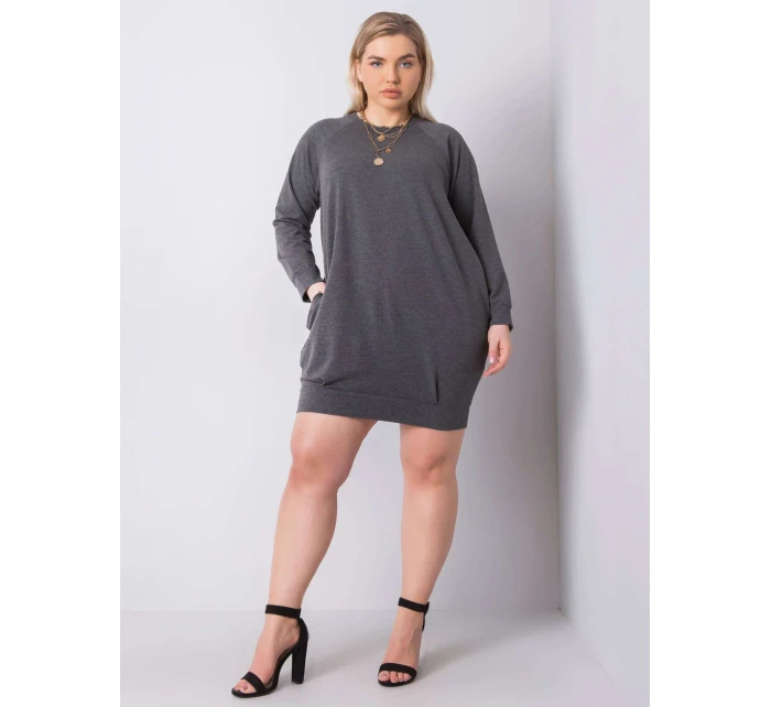 Šaty RV SK 6296.99 tmavo šedá