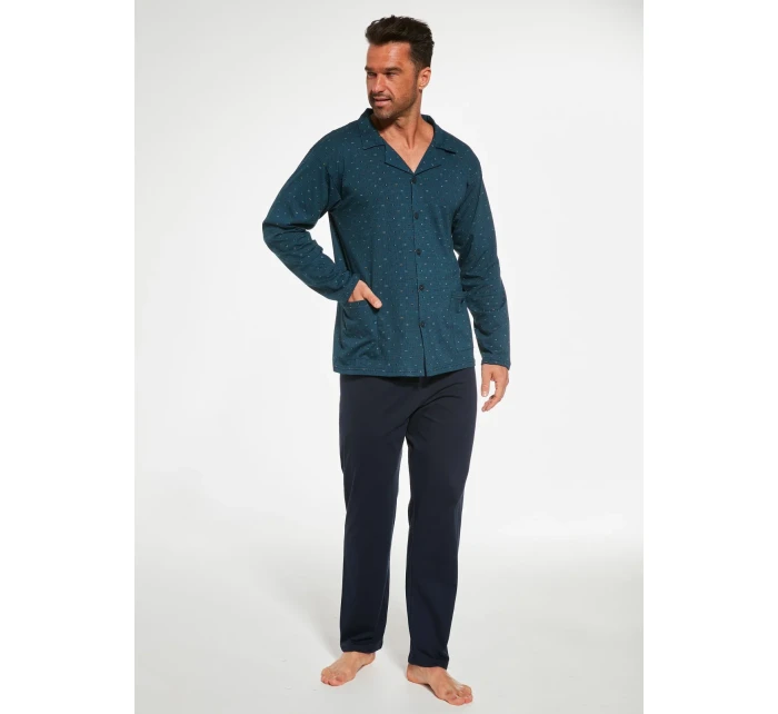 Pánské rozepínací pyžamo model 18642222 dł/r S2XL - Cornette Pánské rozepínací pyžamo model 18642222 dł/r S2XL - Cornette