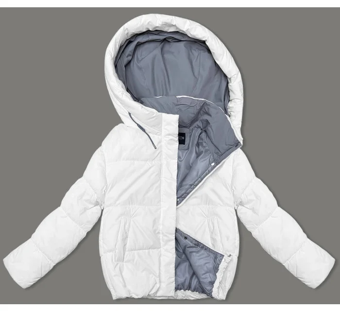 Biela dámska športová bunda (3096)