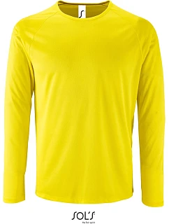 SOL'S Sporty LSL Men Pánské sportovní tričko s dlouhým rukávem model 22524704 neon yellow