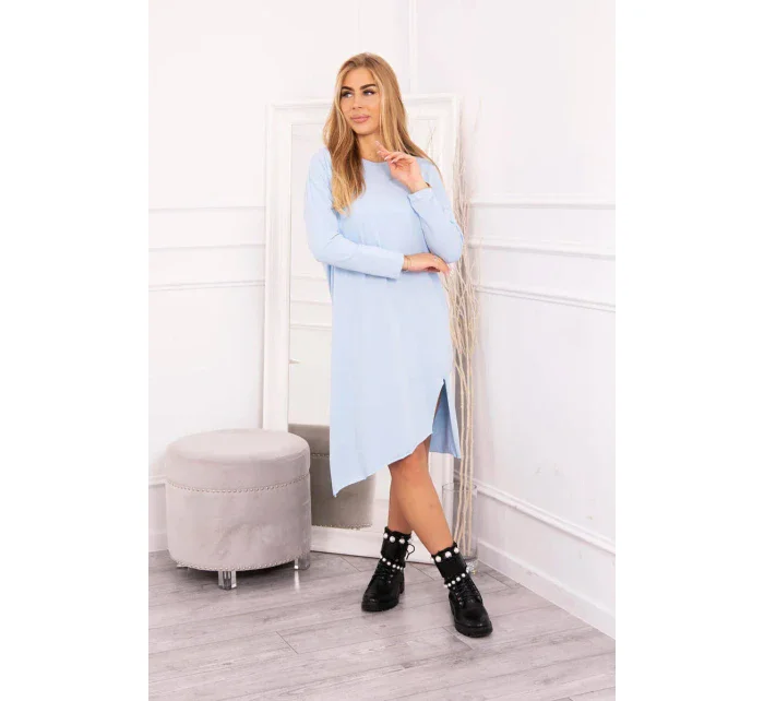 Modré šaty nadměrné velikosti Modré šaty nadměrné velikosti