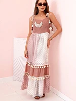 Dámske boho šaty s ťavími ramienkami