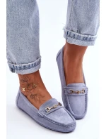 Damskie Klasyczne Zamszowe Mokasyny Niebieskie Corinell Damskie Klasyczne Zamszowe Mokasyny Niebieskie Corinell