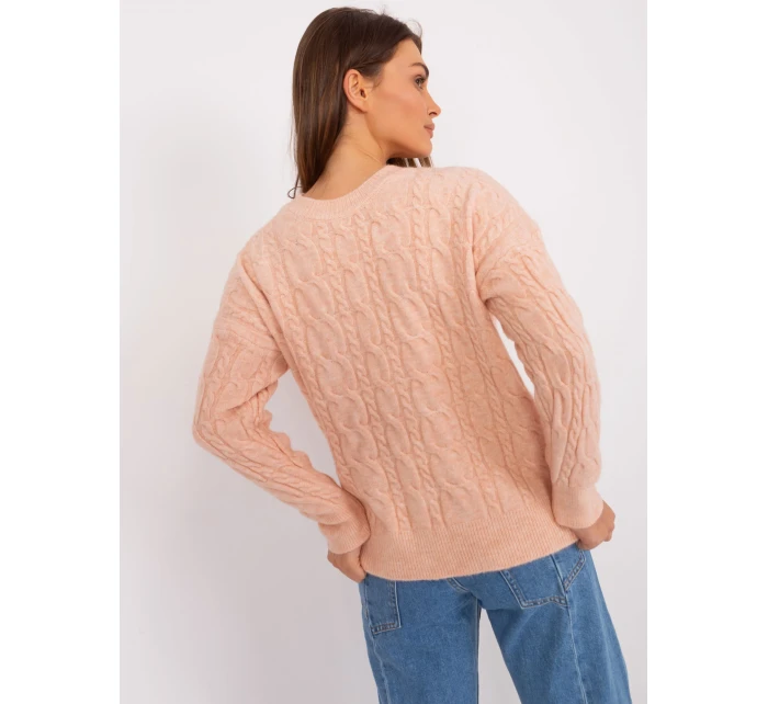 Sweter AT SW brzoskwiniowy model 18884704 - FPrice Sweter AT SW brzoskwiniowy model 18884704 - FPrice