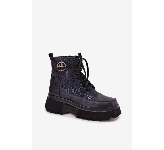 Topánky so širokou podrážkou model 222950 Vykročte štýlovo