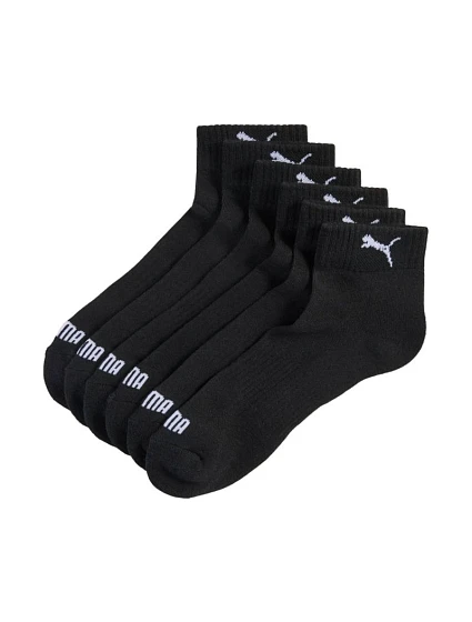 Ponožky Puma Cushioned Quarter, balenie po 3 kusoch, čierne, 938581 01 Ponožky Puma Cushioned Quarter, balenie po 3 kusoch, čierne, 938581 01