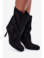 Čierne topánky na podpätku typu Slouchy Penrose Čierne topánky na podpätku typu Slouchy Penrose