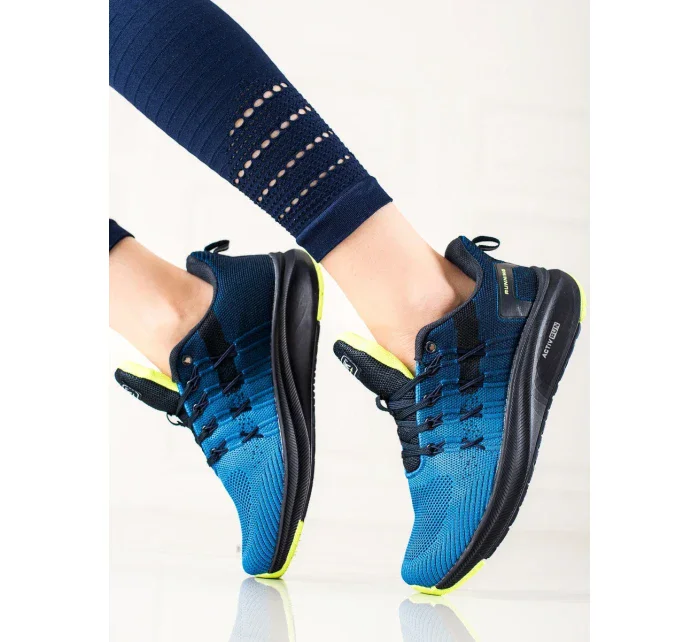 Klasické tenisky dámske modré bez podpätku Klasické tenisky dámske modré bez podpätku