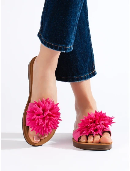 Praktické dámske fialové ponožky bez päty Praktické dámske fialové ponožky bez päty