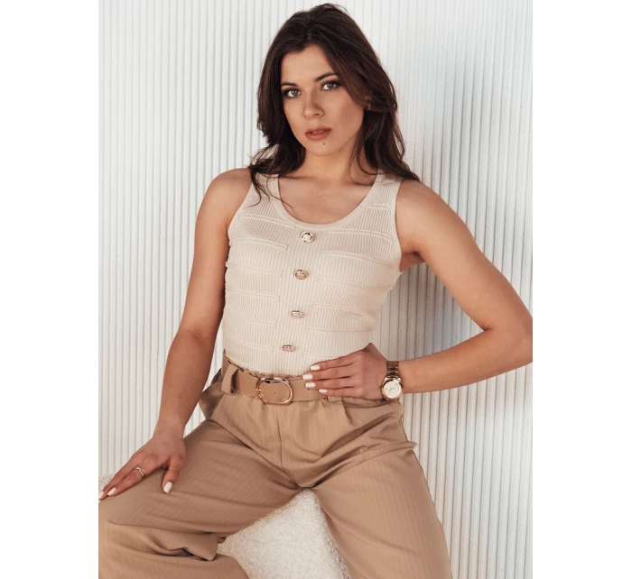 Dámský top beige Dstreet model 21972946 - FashionStreet