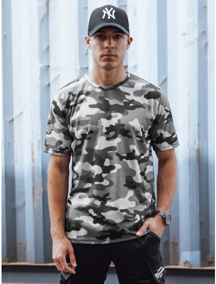 Pánské maskáčové antracitové tričko Dstreet model 21978123 - FashionStreet