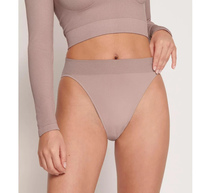 Dámske nohavičky EVER Infused Aloe High leg - FOGGY MAUVE - béžové 6116 - SLOGGI