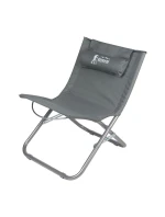 PLÁŽOVÉ SKLADACIE KRESLO ŠEDÉ