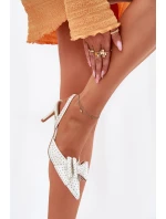 Zdobené Lodičky S  A Mašlí Bílé model 21698823 - Boto