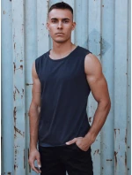 Pánské tričko bez rukávů s potiskem tmavě modré Dstreet model 21979531 - FashionStreet