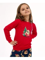 Cornette Detské dievčenské pyžamo 594/186 Teddy length/r Christmas 86-128 Cornette Detské dievčenské pyžamo 594/186 Teddy length/r Christmas 86-128