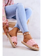 Kožené pletené pantofle Big Star model 21580662 Růžová - Big Star Shoes