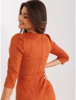 LK SK 509131 šaty.11 tmavo oranžová