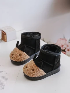 Zateplené detské snežnice Lamy Black Esandira