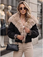 Krótka kurtka damska z  czarna model 22341047 - FashionStreet