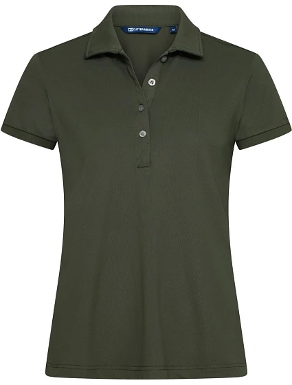 Cutter & Buck Virtue Polo Solid Women Dámske funkčné polo tričko 68.4435 ivy green