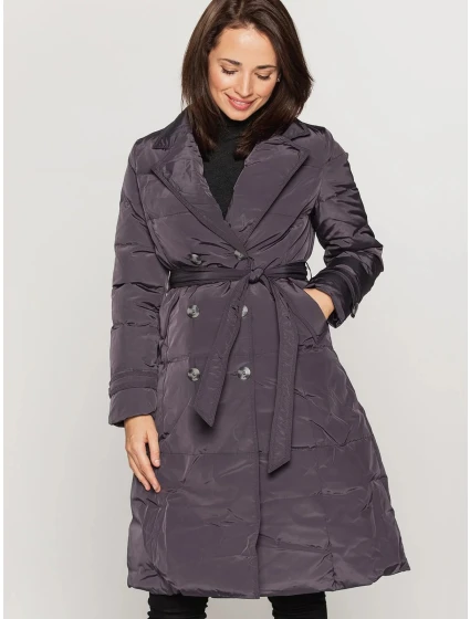 Dámsky kabát BLH201033FX sivý - PERSO