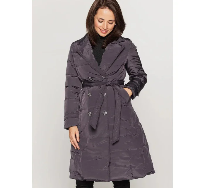 Dámsky kabát BLH201033FX sivý - PERSO