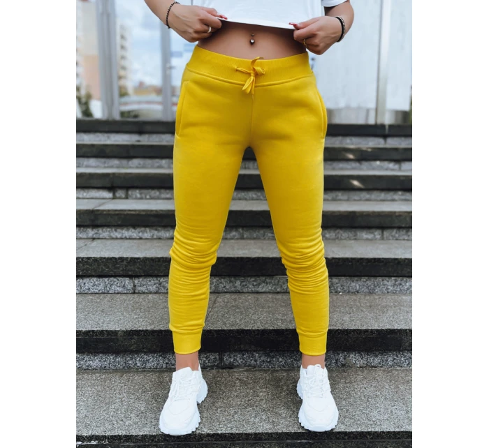 Dámske tepláky FITS žlté UY0534