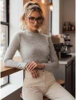 Dámský svetr LARA světle šedý model 21972235 - Dstreet