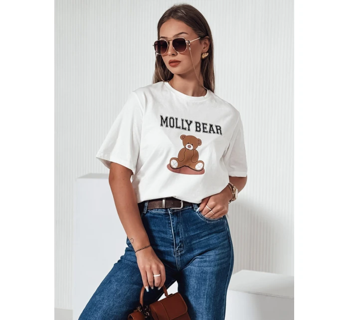 Dámske tričko MOLBER ecru FashionStreet RY2571