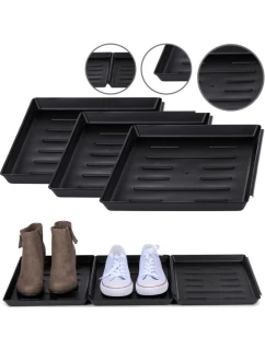 ODKAPÁVAČ NA TOPÁNKY DRŽIAK NA KVETY MISKA PRE DOMÁCE ZVIERATÁ ČIERNA 3 KS