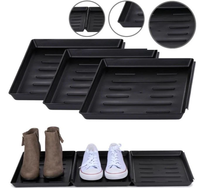 ODKAPÁVAČ NA TOPÁNKY DRŽIAK NA KVETY MISKA PRE DOMÁCE ZVIERATÁ ČIERNA 3 KS