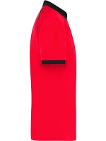 JN Pánské piqué polo se zipem 02. light red/black model 22538320 - Daiber JN Pánské piqué polo se zipem 02. light red/black model 22538320 - Daiber