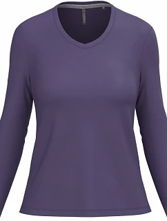 Kariban K 382 Dámske tričko s výstrihom do V a dlhými rukávmi 20.K382 purple