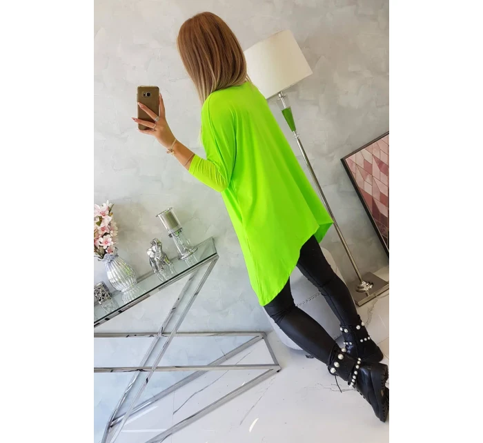 Oversize blúzka neónovo zelená Oversize blúzka neónovo zelená