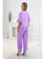 Súprava blúzky a nohavíc svetlo fialová Súprava blúzky a nohavíc svetlo fialová