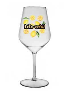 Personalizovaná nerozbitná sklenice s ovocem a textem 