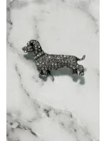 Psí brošňa A-2-21-6 Striebro - Módne šperky