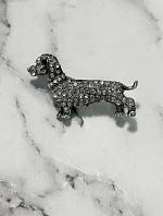 Psí brošňa A-2-21-6 Striebro - Módne šperky