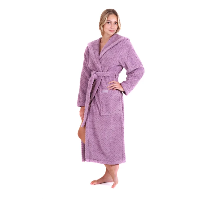 Dámsky župan Athena s kapucňou 3116 4605 Elderflower - Vestis