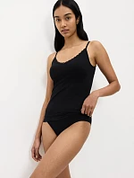 FEEL OF COTTON - bezšvový top s úzkymi ramienkami z organickej bavlny Triumph