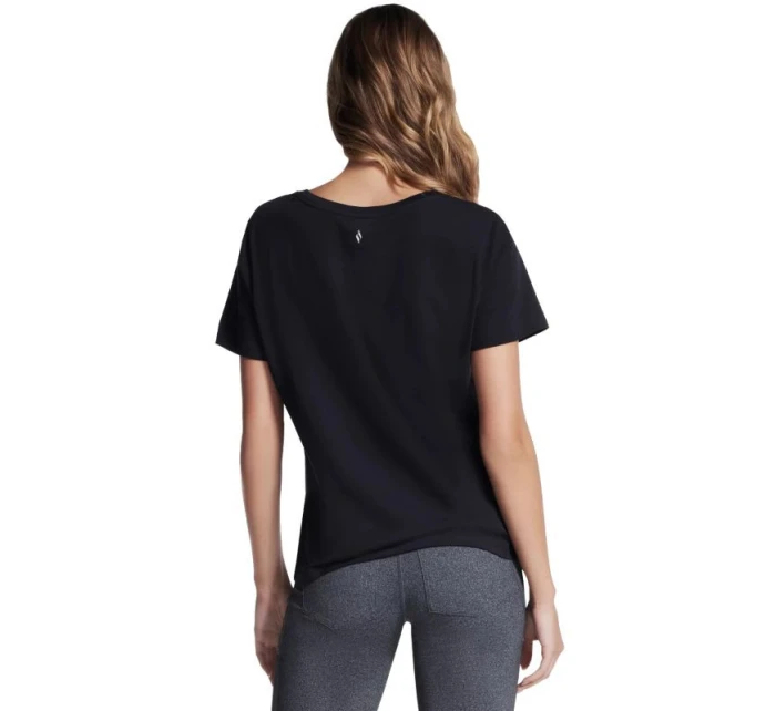 Skechers Pima Tričko s výstrihom do V TP130-BLK Black M Skechers Pima Tričko s výstrihom do V TP130-BLK Black M